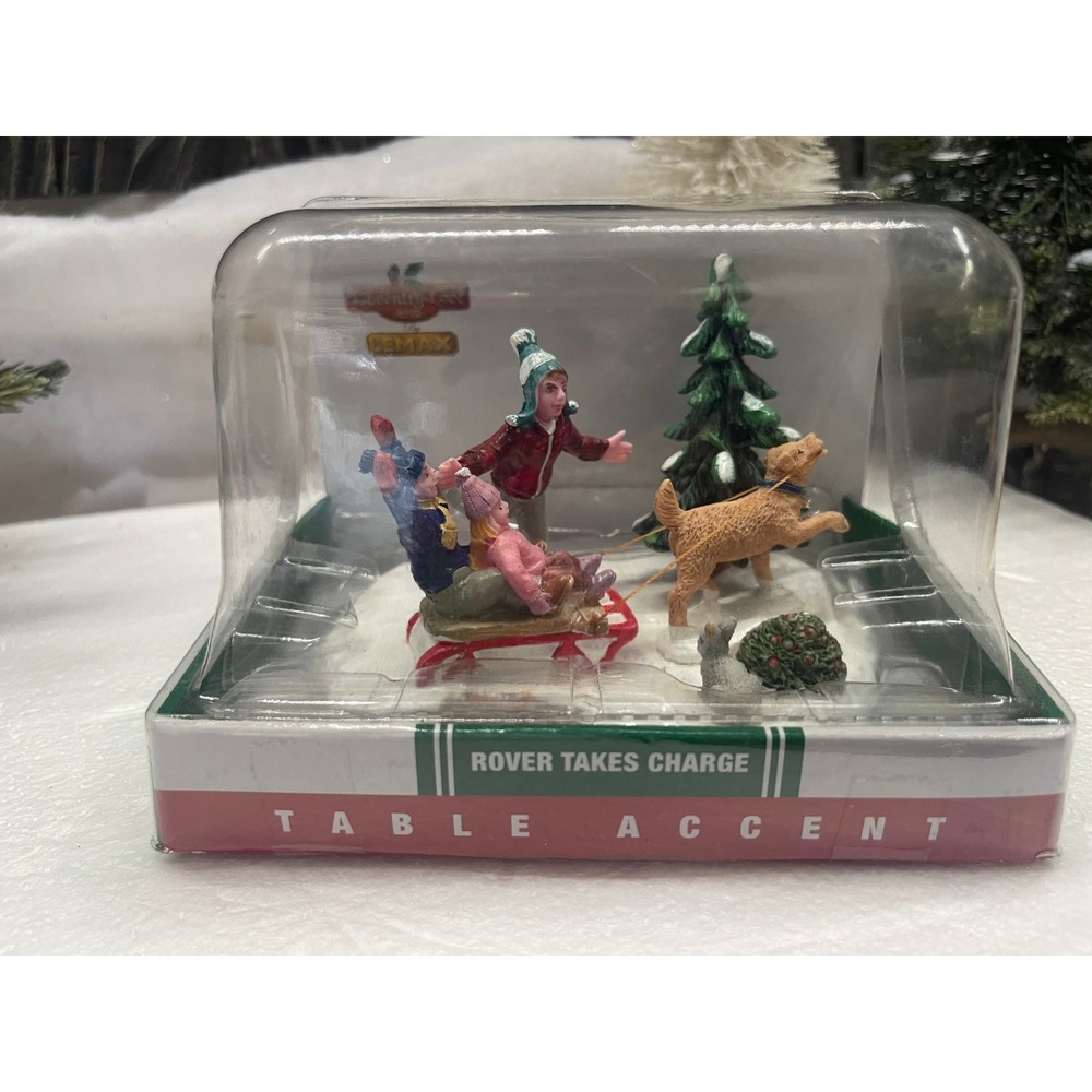 Lemax Coventry Cove ROVER TAKES CHARGE Christmas Village Table Accent 13918